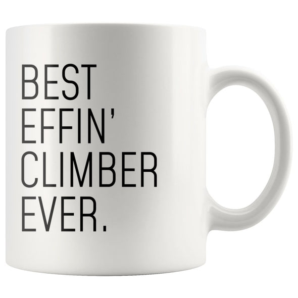 Funny Rock Climbing Gift: Best Effin Climber Ever. Coffee Mug 11oz $19.99 | Drinkware