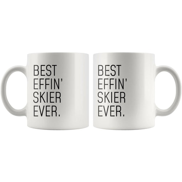 Funny Skiing Gift: Best Effin Skier Ever. Coffee Mug 11oz $19.99 | Drinkware