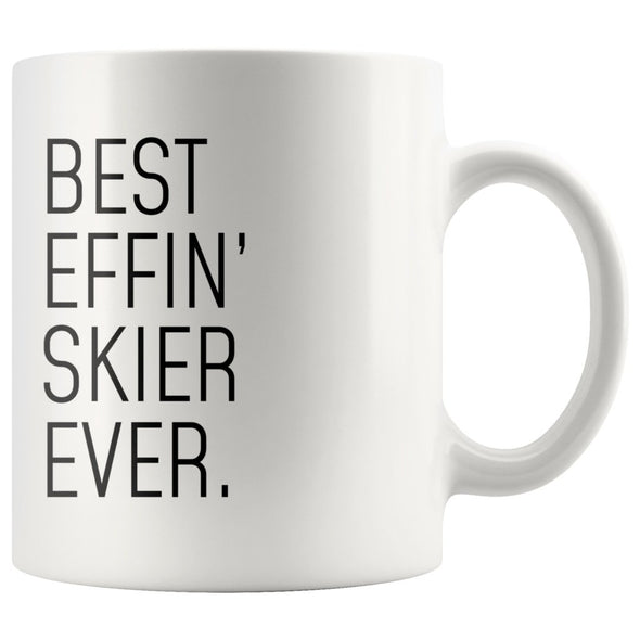 Funny Skiing Gift: Best Effin Skier Ever. Coffee Mug 11oz $19.99 | 11 oz Drinkware