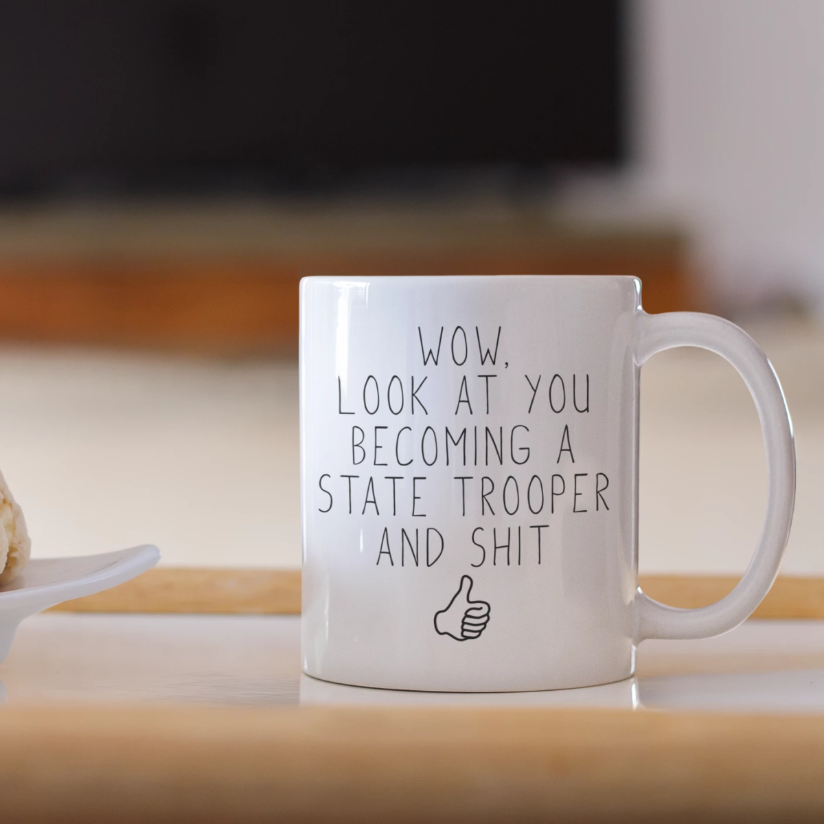 Funny State Trooper Graduation Gift Coffee Mug — photo 3