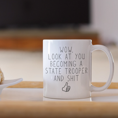 Load image into Gallery viewer, Funny State Trooper Graduation Gift Coffee Mug