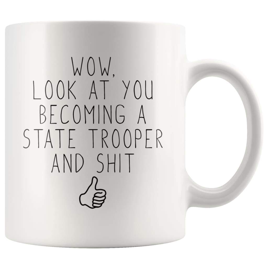 Funny State Trooper Graduation Gift Coffee Mug — photo 1