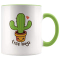 Funny Succulents Coffee Mug - Free Hugs Cactus Mug - BackyardPeaks