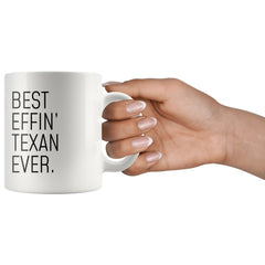 Load image into Gallery viewer, Funny Texas Gift: Best Effin&amp;#39; Texan Ever. Coffee Mug 11oz