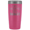 Funny Therapist Gift: 49% Therapist 51% Badass Insulated Tumbler 20oz $29.99 | Pink Tumblers
