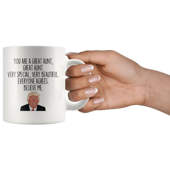 Funny Trump Aunt Coffee Mug | Gift for Aunt $14.99 | Drinkware