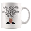 Funny Trump Godfather Coffee Mug | Gift for Godfather $14.99 | Trump Godfather Mug Drinkware