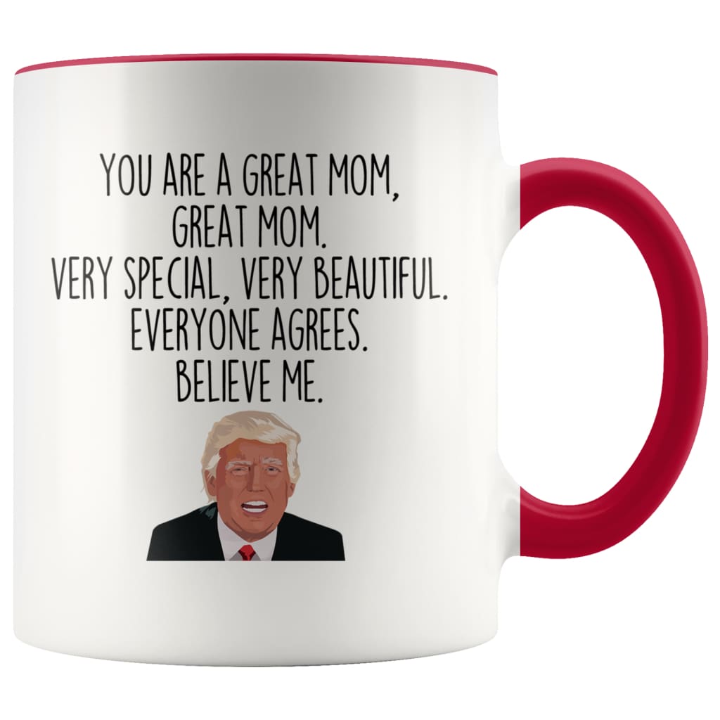 Funny Donald Trump Coffee Mug 11 Oz - White Elephant Gift, Secret Santa, Terrific Single Mom Present