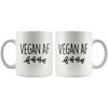 Funny Vegan Gift: Vegan AF Coffee Mug 11oz | Gift for Vegan $19.99 | Drinkware