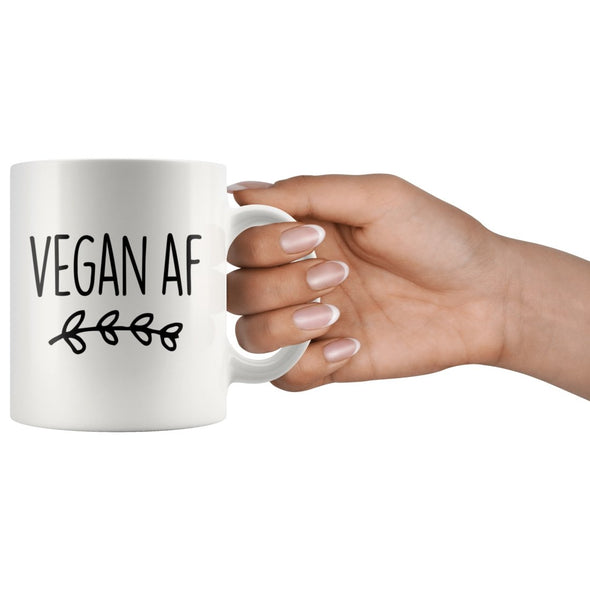 Funny Vegan Gift: Vegan AF Coffee Mug 11oz | Gift for Vegan $19.99 | Drinkware