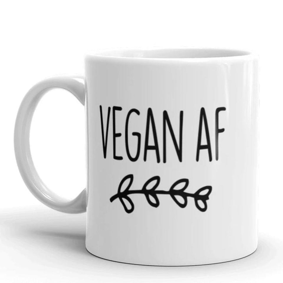 Funny Vegan Gift: Vegan AF Coffee Mug 11oz