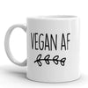 Funny Vegan Gift: Vegan AF Coffee Mug 11oz | Gift for Vegan $19.99 | 11 oz Drinkware