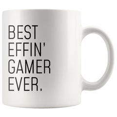 Load image into Gallery viewer, Funny Video Gaming Gift: Best Effin&amp;#39; Gamer Ever. Coffee Mug 11oz
