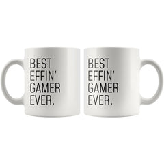 Load image into Gallery viewer, Funny Video Gaming Gift: Best Effin&amp;#39; Gamer Ever. Coffee Mug 11oz