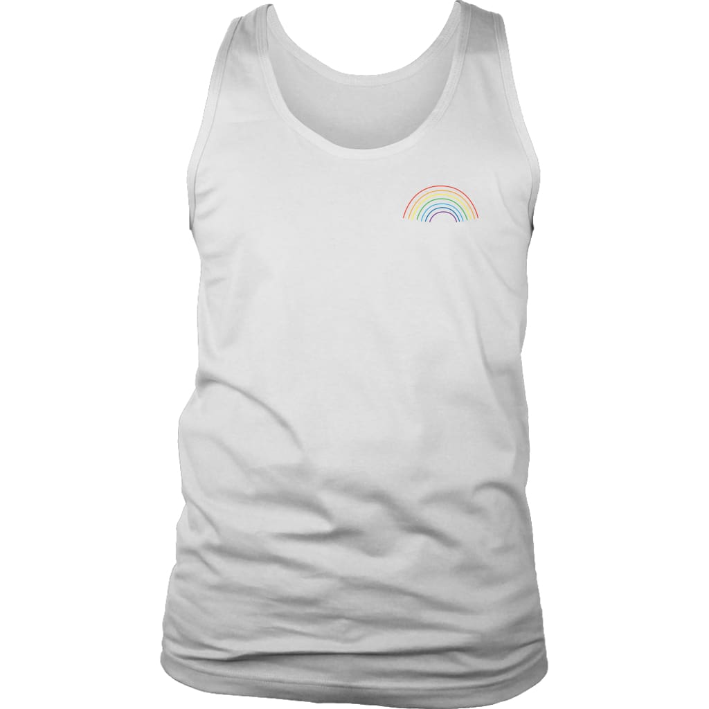 LGBT T-Shirt Tank Top and Hoodie - Rainbow Pocket Print Tee Shirt - BackyardPeaks