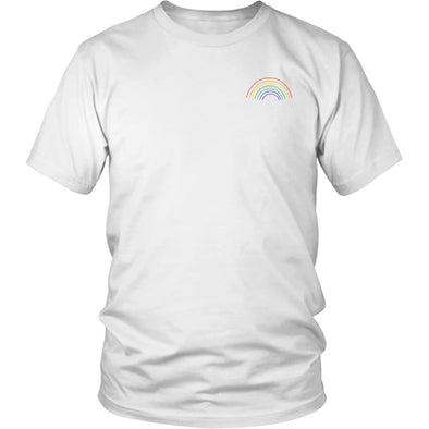 LGBT T-Shirt Tank Top and Hoodie - Rainbow Pocket Print Tee Shirt - BackyardPeaks