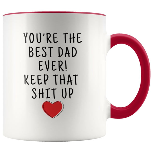 Gift for Dad: Best Dad Ever! Mug | Funny Dad Gifts $19.99 | Red Drinkware
