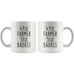 Load image into Gallery viewer, Gift for Farmer: 49% Farmer 51% Badass Coffee Mug