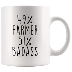 Load image into Gallery viewer, Gift for Farmer: 49% Farmer 51% Badass Coffee Mug