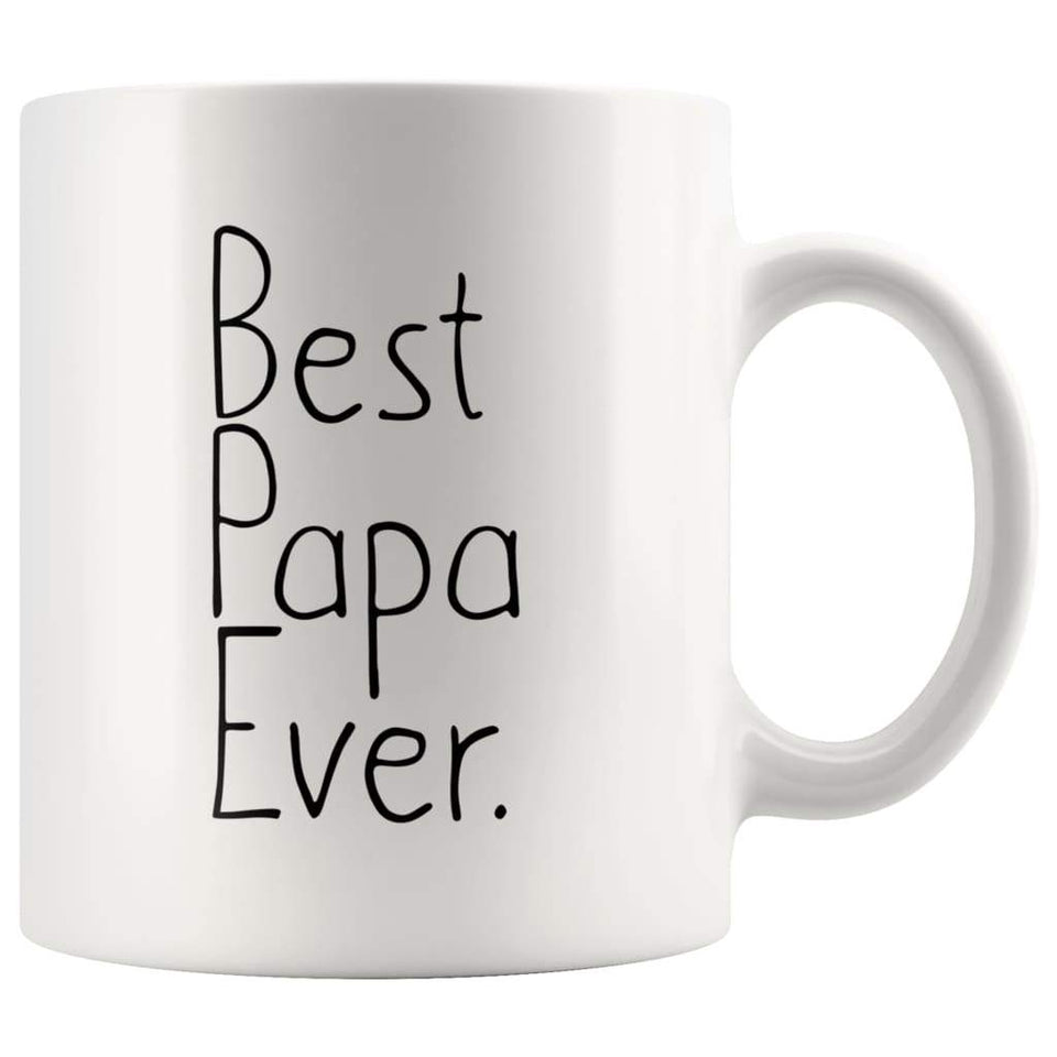 Gift for Papa: Unique Papa Gift Best Papa Ever Mug Father's Day Gift for Papa Birthday Gift New Papa Gift Coffee Mug Tea Cup White