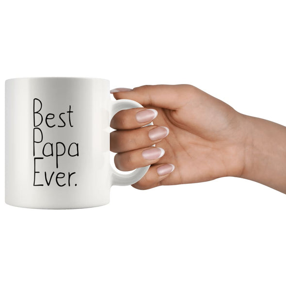 Gift for Papa: Unique Papa Gift Best Papa Ever Mug Fathers Day Gift for Papa Birthday Gift New Papa Gift Coffee Mug Tea Cup White $14.99 |