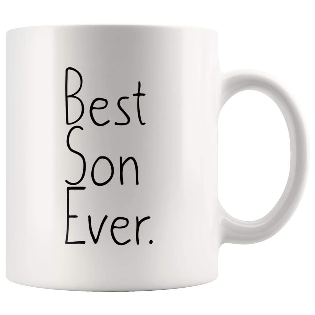 Gift for Son: Unique Son Gift Best Son Ever Mug Son Christmas Gift Birthday Gift Graduation Gift Coffee Mug Tea Cup White — photo 1