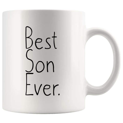 Gift for Son: Unique Son Gift Best Son Ever Mug Son Christmas Gift Birthday Gift Graduation Gift Coffee Mug Tea Cup White $14.99 | 11 oz