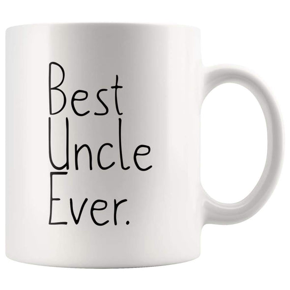 Gift for Uncle: Unique Uncle Gift Best Uncle Ever Mug Fathers Day Gift Birthday Gift for New Uncle Gift Coffee Mug Tea Cup White $14.99 | 11