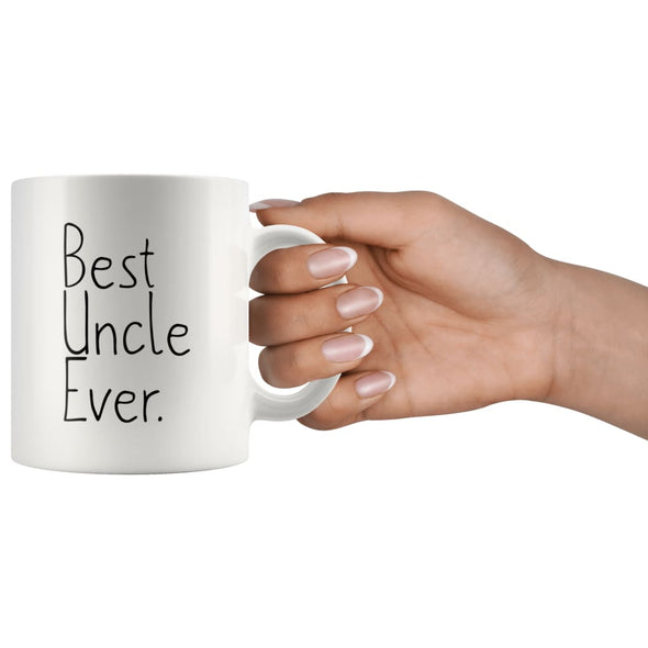 Gift for Uncle: Unique Uncle Gift Best Uncle Ever Mug Fathers Day Gift Birthday Gift for New Uncle Gift Coffee Mug Tea Cup White $14.99 |