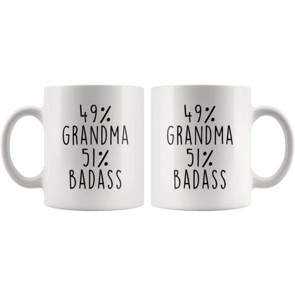 49% Grandma 51% Badass Coffee Mug - BackyardPeaks