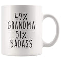 49% Grandma 51% Badass Coffee Mug - BackyardPeaks