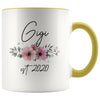 Gigi Est 2020 Pregnancy Announcement Gift to New Gigi Coffee Mug 11oz $14.99 | Yellow Drinkware