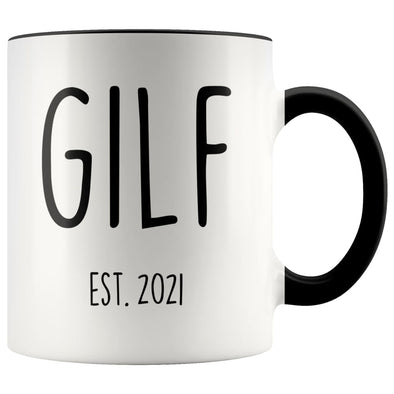 GILF Est 2021 New Grandma Gift Coffee Mug Funny Mother’s Day $14.99 | Black Drinkware