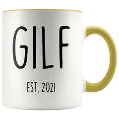 Load image into Gallery viewer, GILF Est 2021 New Grandma Gift Coffee Mug Funny Mother&amp;#39;s Day