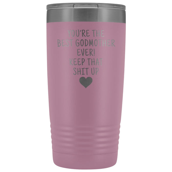 Godmother Gifts: Best Godmother Ever! Insulated Tumbler $29.99 | Light Purple Tumblers