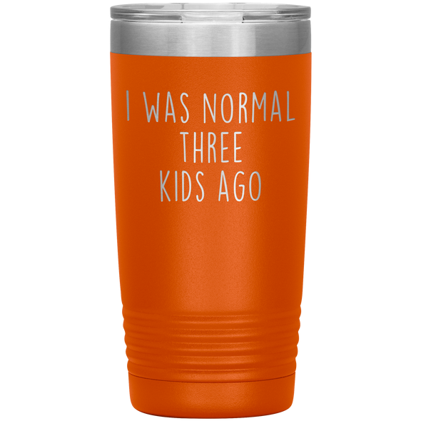 Personalized Mom Gifts Custom Mothers Day Gift I Was Normal 3 Kids Ago 20oz Stainless-Steel Tumbler