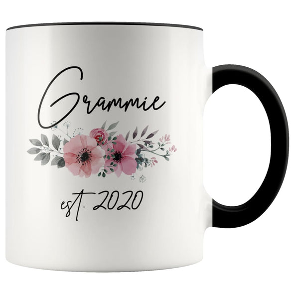 Grammie Est 2020 Pregnancy Announcement Gift to New Grammie Coffee Mug 11oz $14.99 | Black Drinkware