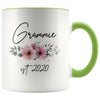 Grammie Est 2020 Pregnancy Announcement Gift to New Grammie Coffee Mug 11oz $14.99 | Green Drinkware