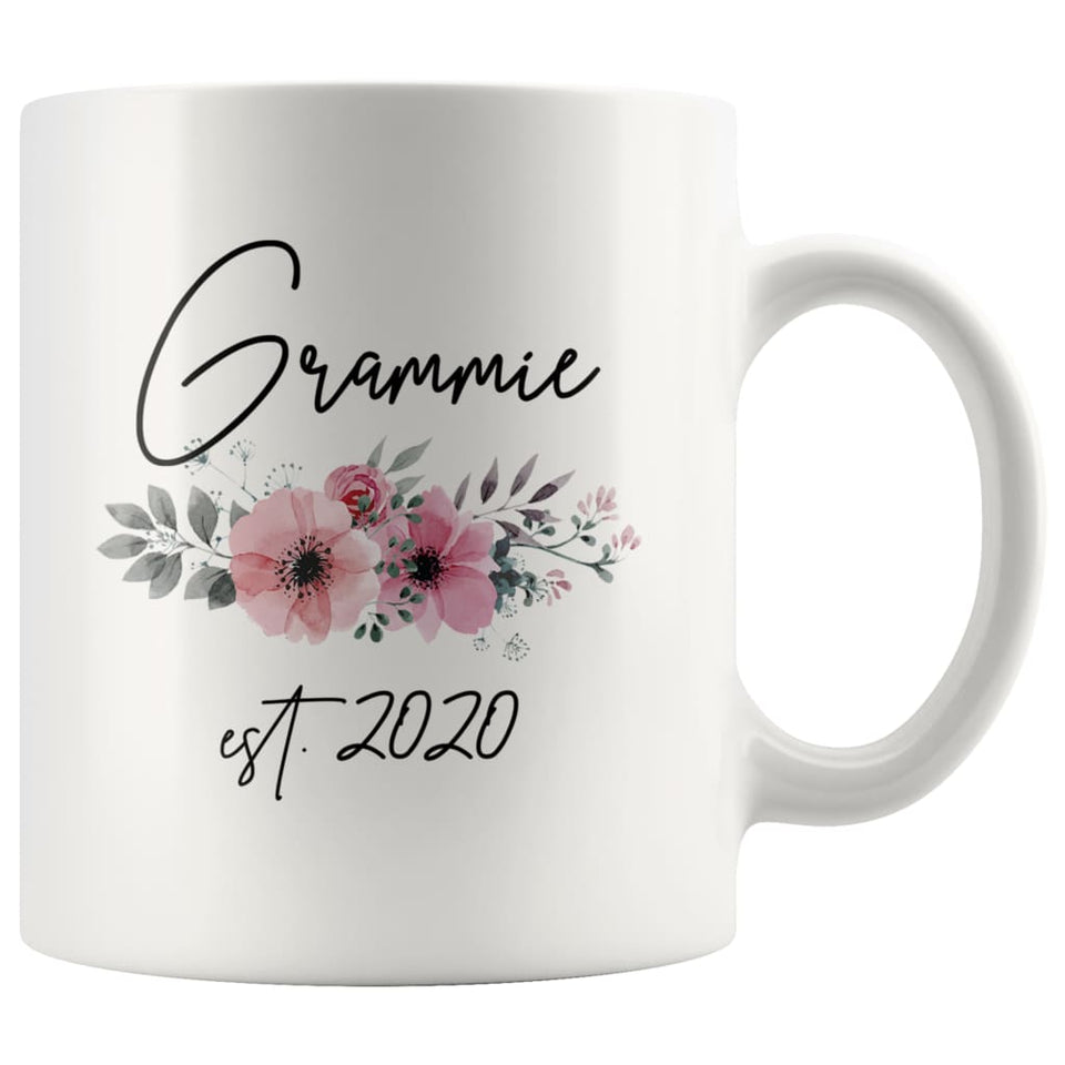 Grammie Est 2020 Pregnancy Announcement Gift to New Grammie Coffee Mug 11oz