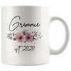 Grammie Est 2020 Pregnancy Announcement Gift to New Grammie Coffee Mug 11oz $14.99 | White Drinkware