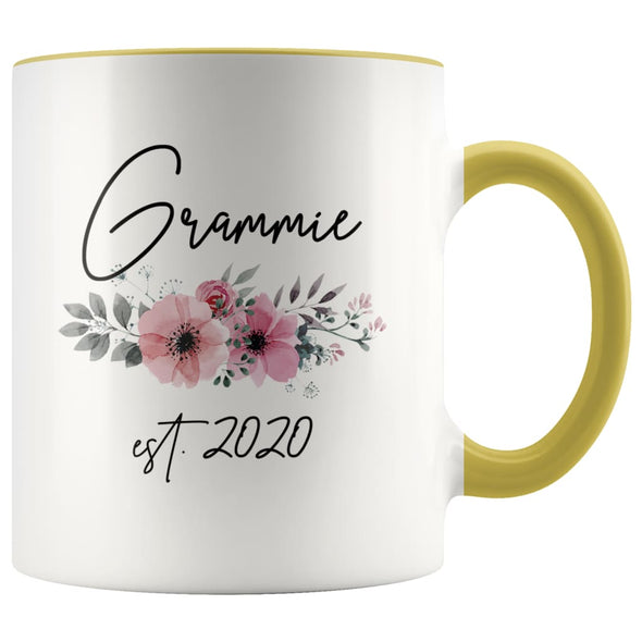 Grammie Est 2020 Pregnancy Announcement Gift to New Grammie Coffee Mug 11oz $14.99 | Yellow Drinkware
