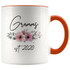 Gramms Est 2020 Pregnancy Announcement Gift to New Gramms Coffee Mug 11oz $14.99 | Orange Drinkware