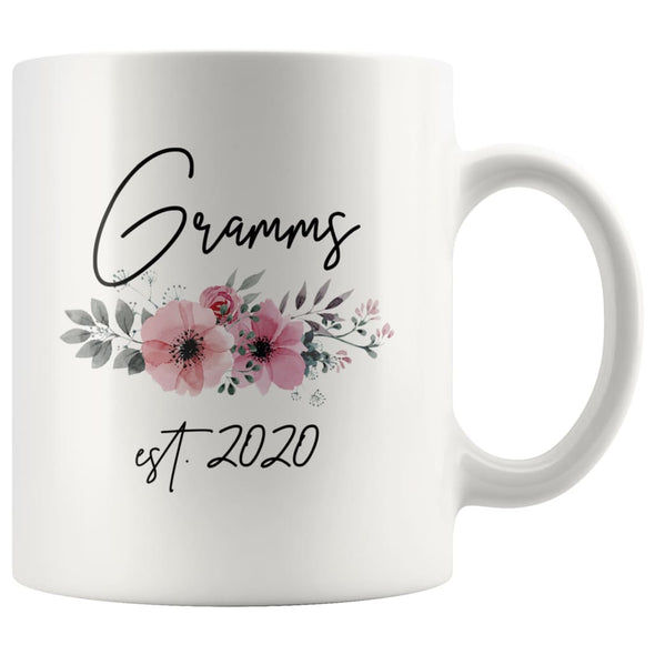 Gramms Est 2020 Pregnancy Announcement Gift to New Gramms Coffee Mug 11oz $14.99 | White Drinkware