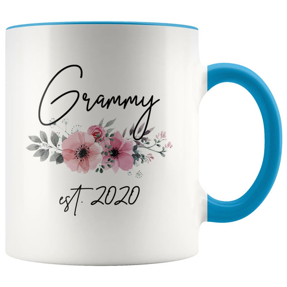 Grammy Est 2020 Pregnancy Announcement Gift to New Grammy Coffee Mug 11oz $14.99 | Blue Drinkware