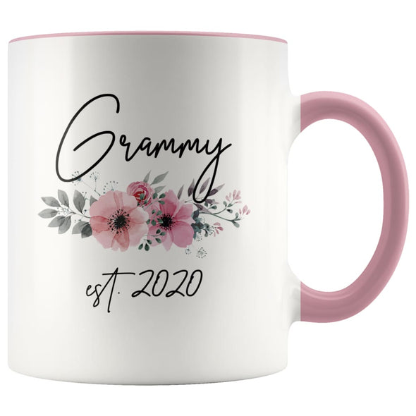 Grammy Est 2020 Pregnancy Announcement Gift to New Grammy Coffee Mug 11oz $14.99 | Pink Drinkware