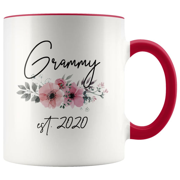 Grammy Est 2020 Pregnancy Announcement Gift to New Grammy Coffee Mug 11oz $14.99 | Red Drinkware