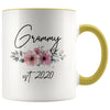 Grammy Est 2020 Pregnancy Announcement Gift to New Grammy Coffee Mug 11oz $14.99 | Yellow Drinkware