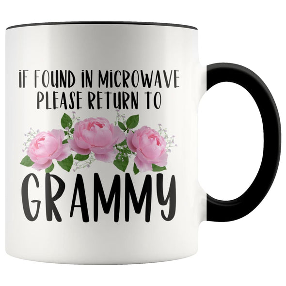 Grammy Gift Ideas for Mother’s Day If Found In Microwave Please Return To Grammy Coffee Mug Tea Cup 11 ounce $14.99 | Black Drinkware