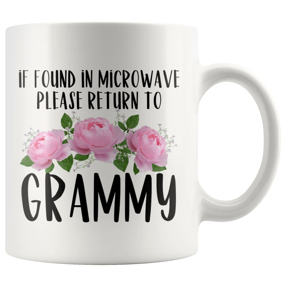 Grammy Gift Ideas for Mother's Day If Found In Microwave Please Return To Grammy Coffee Mug Tea Cup 11 ounce