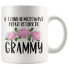 Grammy Gift Ideas for Mother’s Day If Found In Microwave Please Return To Grammy Coffee Mug Tea Cup 11 ounce $14.99 | White Drinkware